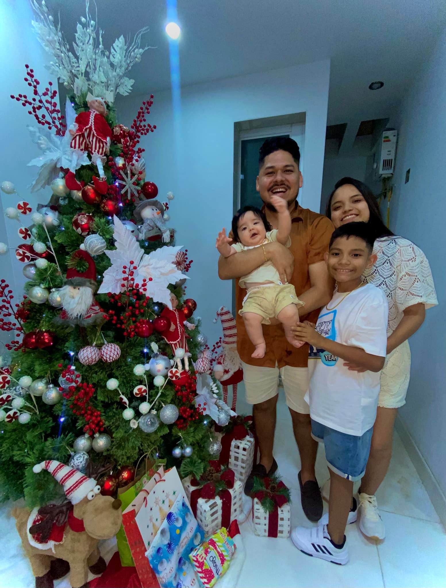 Foto de Peter con su hijo